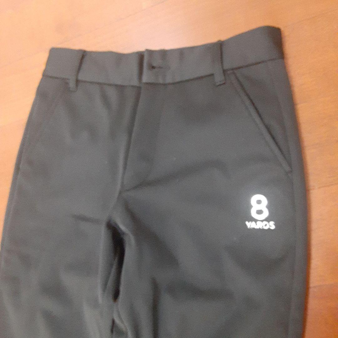 新品タグ付き8YARDSレディースゴルフ裏起毛パンツS　 ブラック