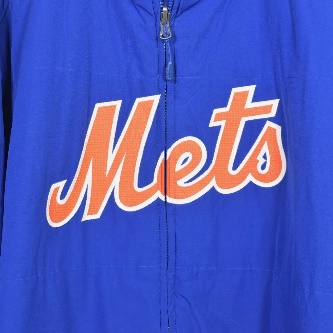 Majestic MLB Mets フルジップジャケット 青 オレンジ