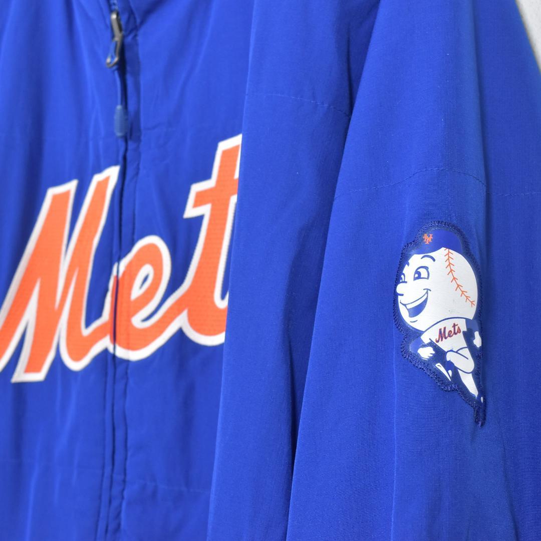 Majestic MLB Mets フルジップジャケット 青 オレンジ