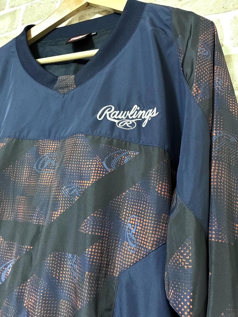 【早い者勝ち✨】ローリングス メンズ ジャケット アウター XO ネイビー 総柄