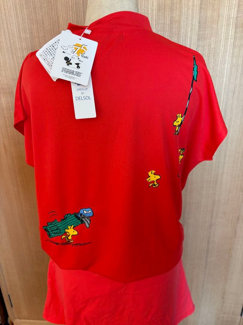 PEANUTS デルソル ポロシャツ レッド&スカート