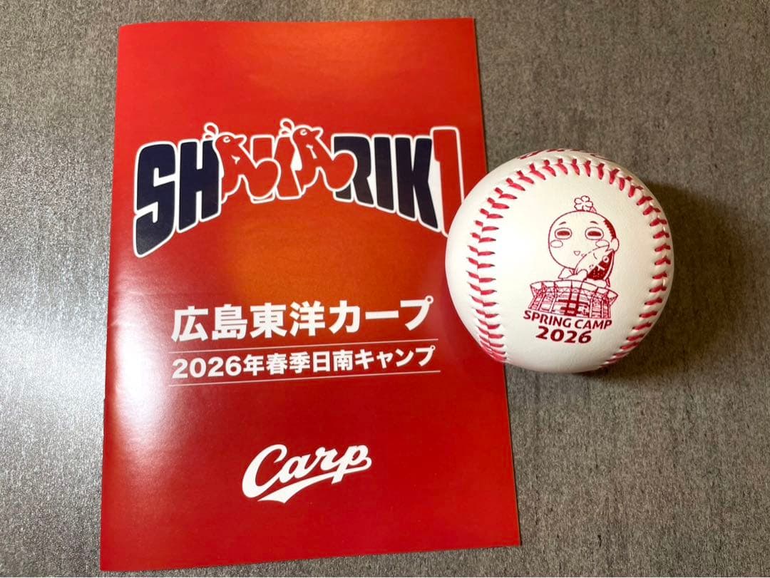 広島カープ 平川蓮 直筆サインボール 2026日南キャンプ限定球 ドラフト1位