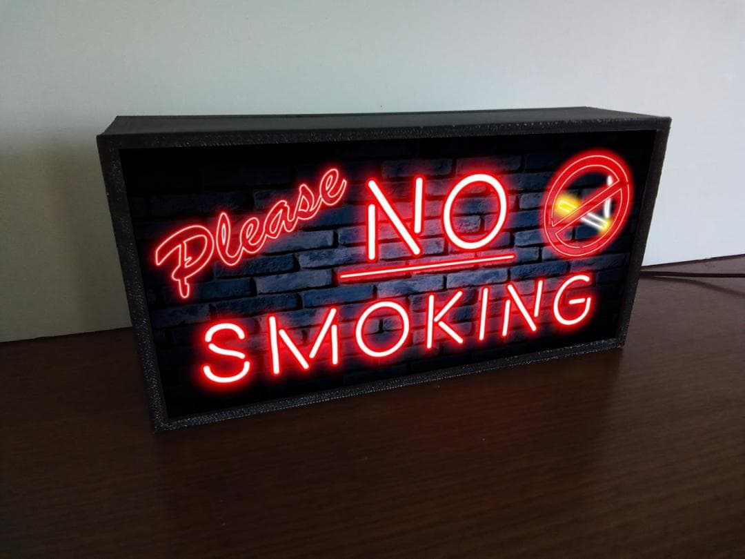 禁煙 喫煙 NO SMOKING たぱこ タバコ 看板 置物 雑貨 ライトBOX