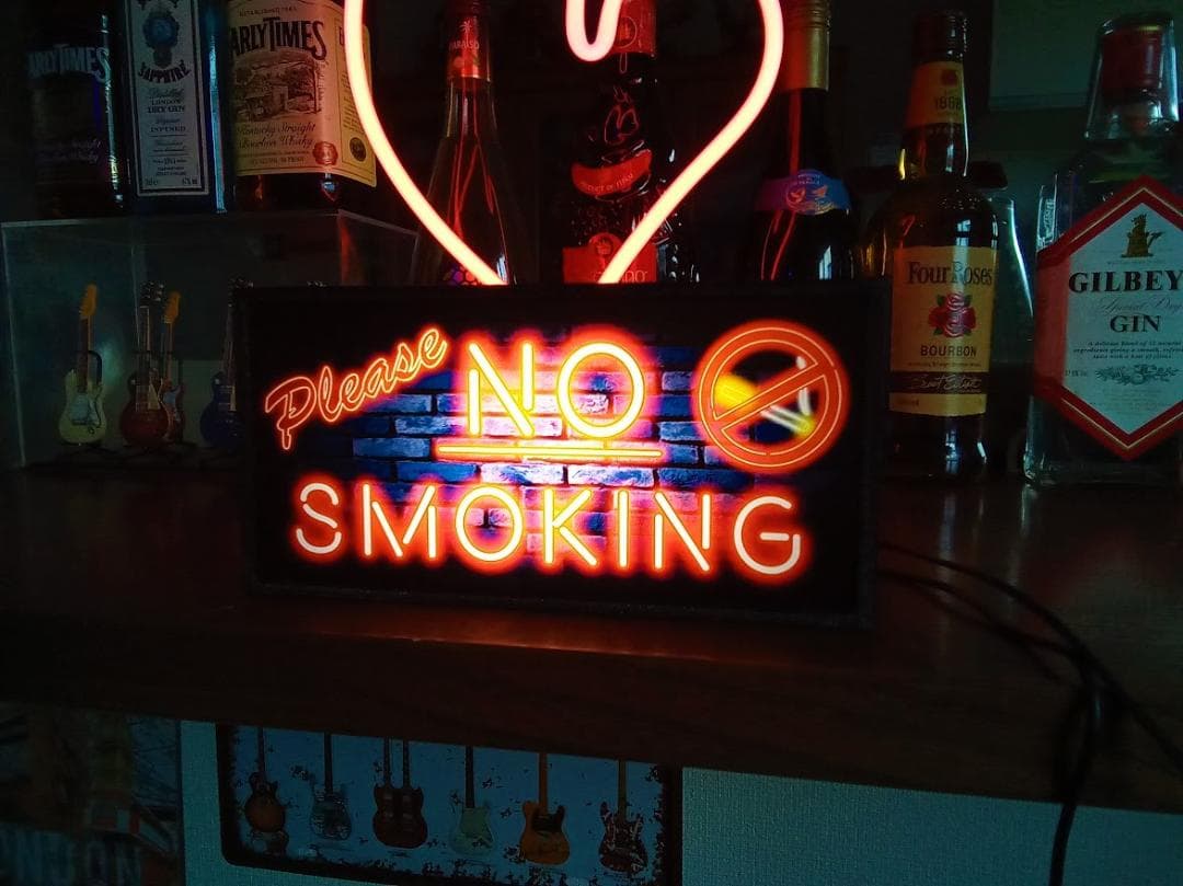 禁煙 喫煙 NO SMOKING たぱこ タバコ 看板 置物 雑貨 ライトBOX