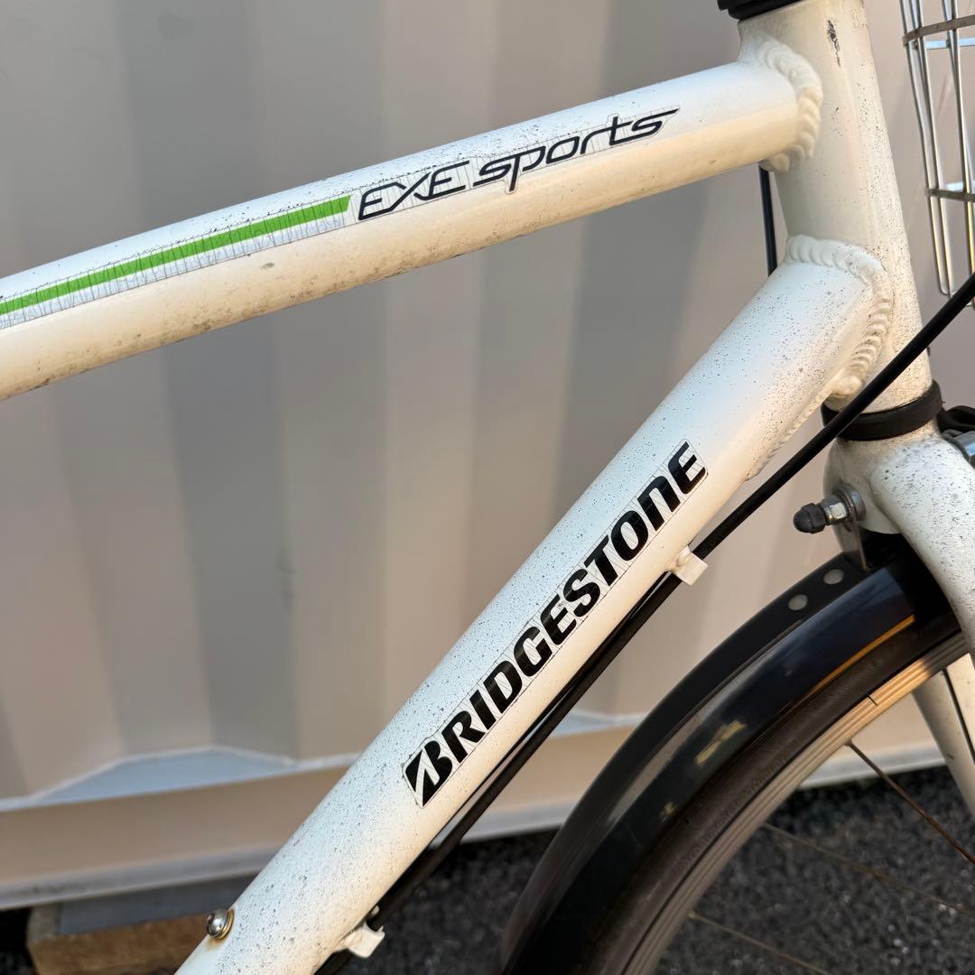 【都内/千葉引取】ブリヂストン製自転車 27インチ カゴ/鍵/6段変速付