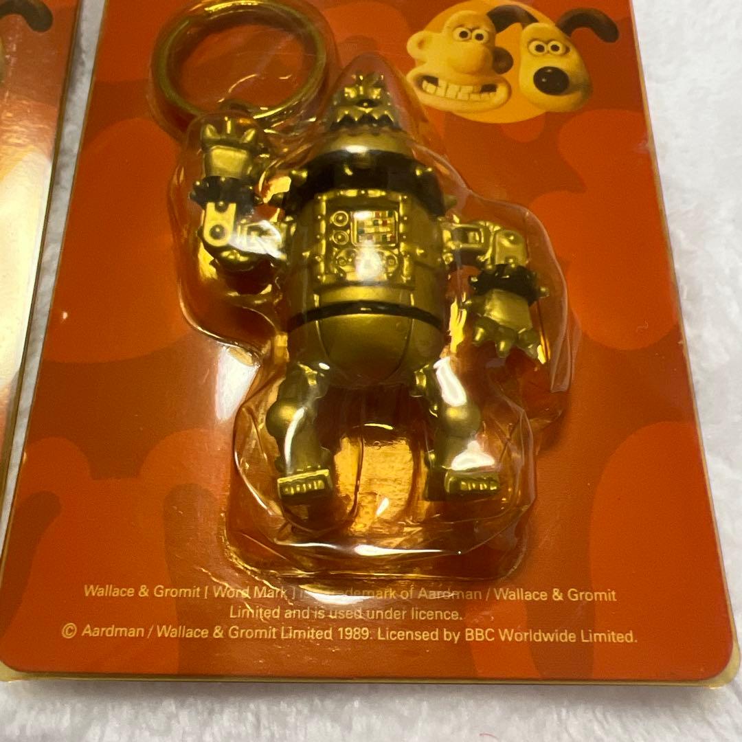 ウォレスとグルミット　ミニキーチェーン　ウォレス　プレストン　キーホルダー