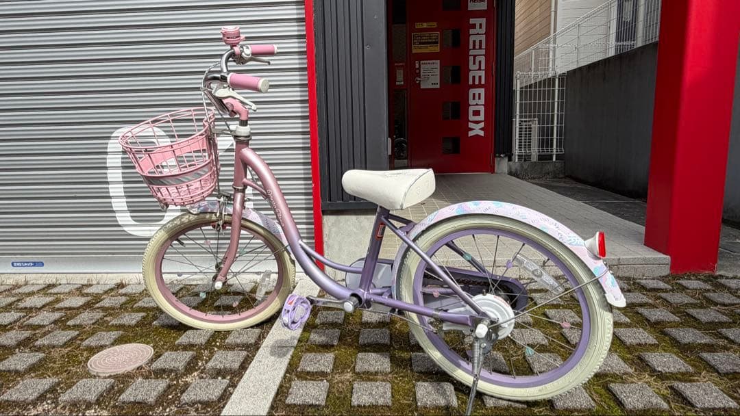 【極美品】メゾピアノ 自転車 18インチ 補助輪付き（2023年購入）