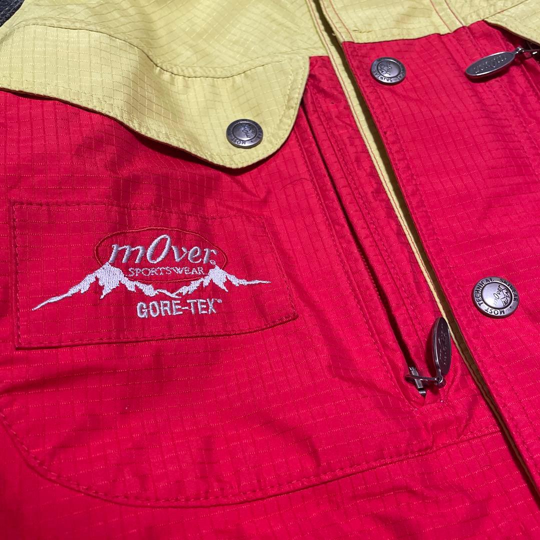 90s mOver sportwear スキーウェア GORE-TEX イエロー
