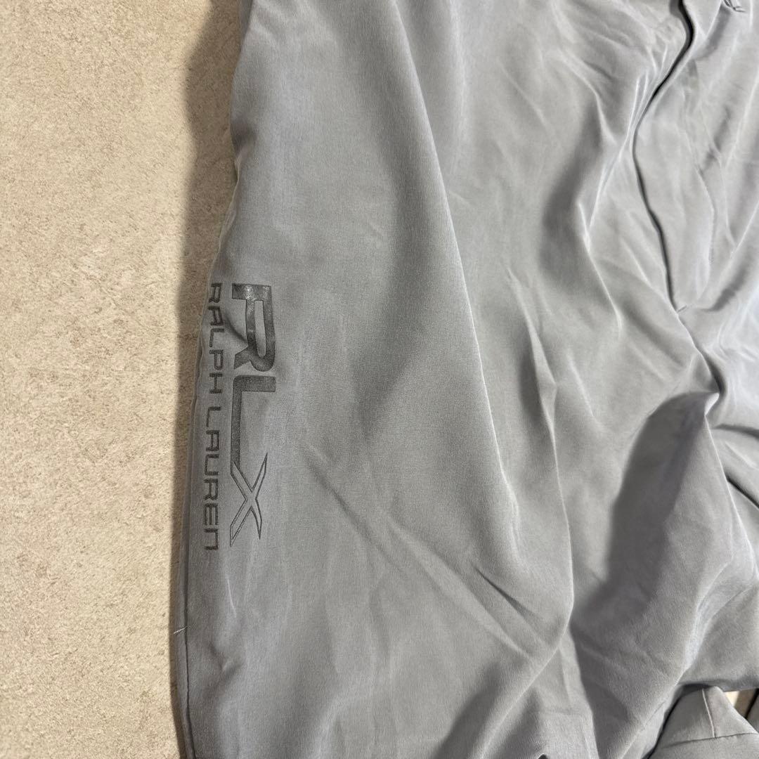 RLX グレー スリムフィット パンツ リブ付き