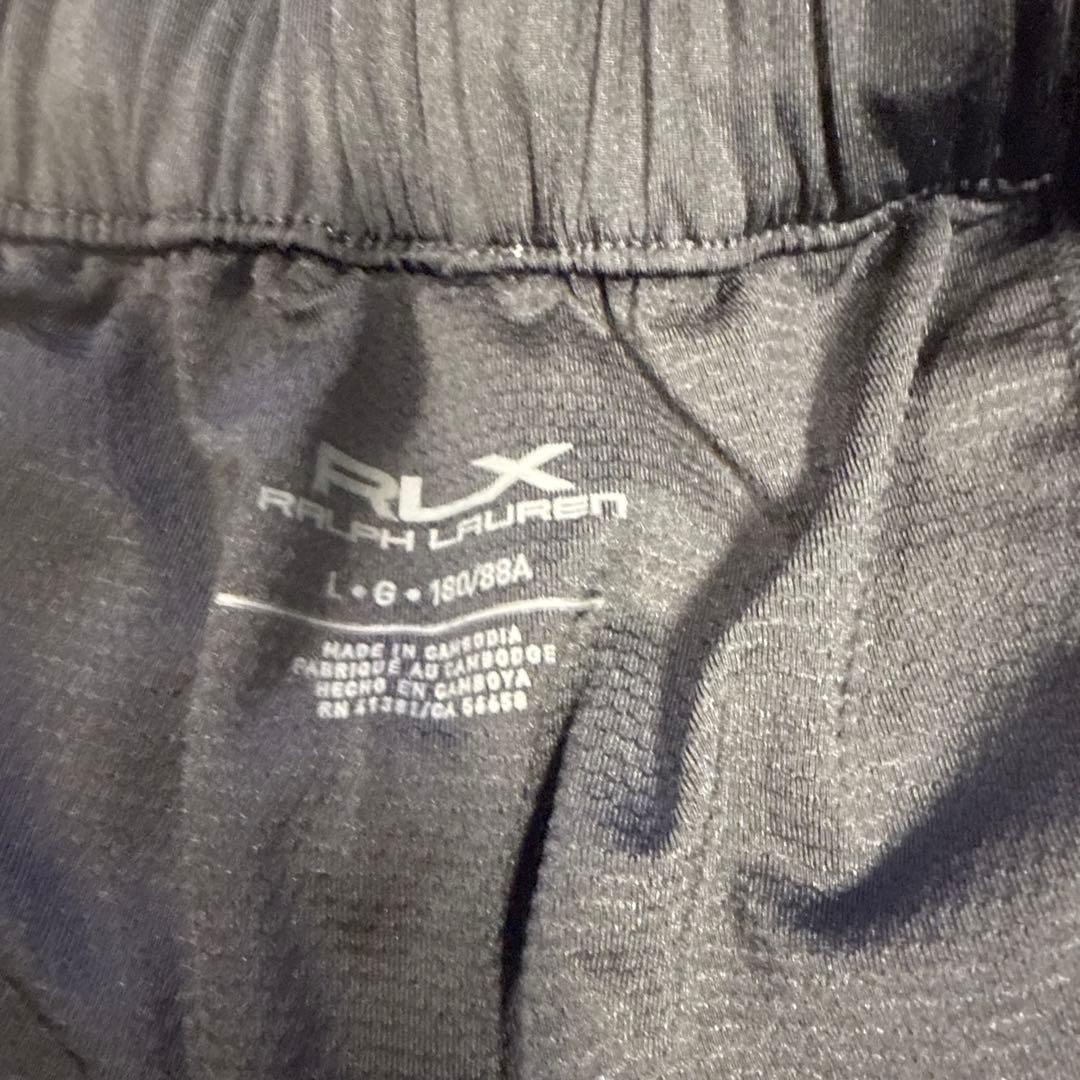 RLX グレー スリムフィット パンツ リブ付き