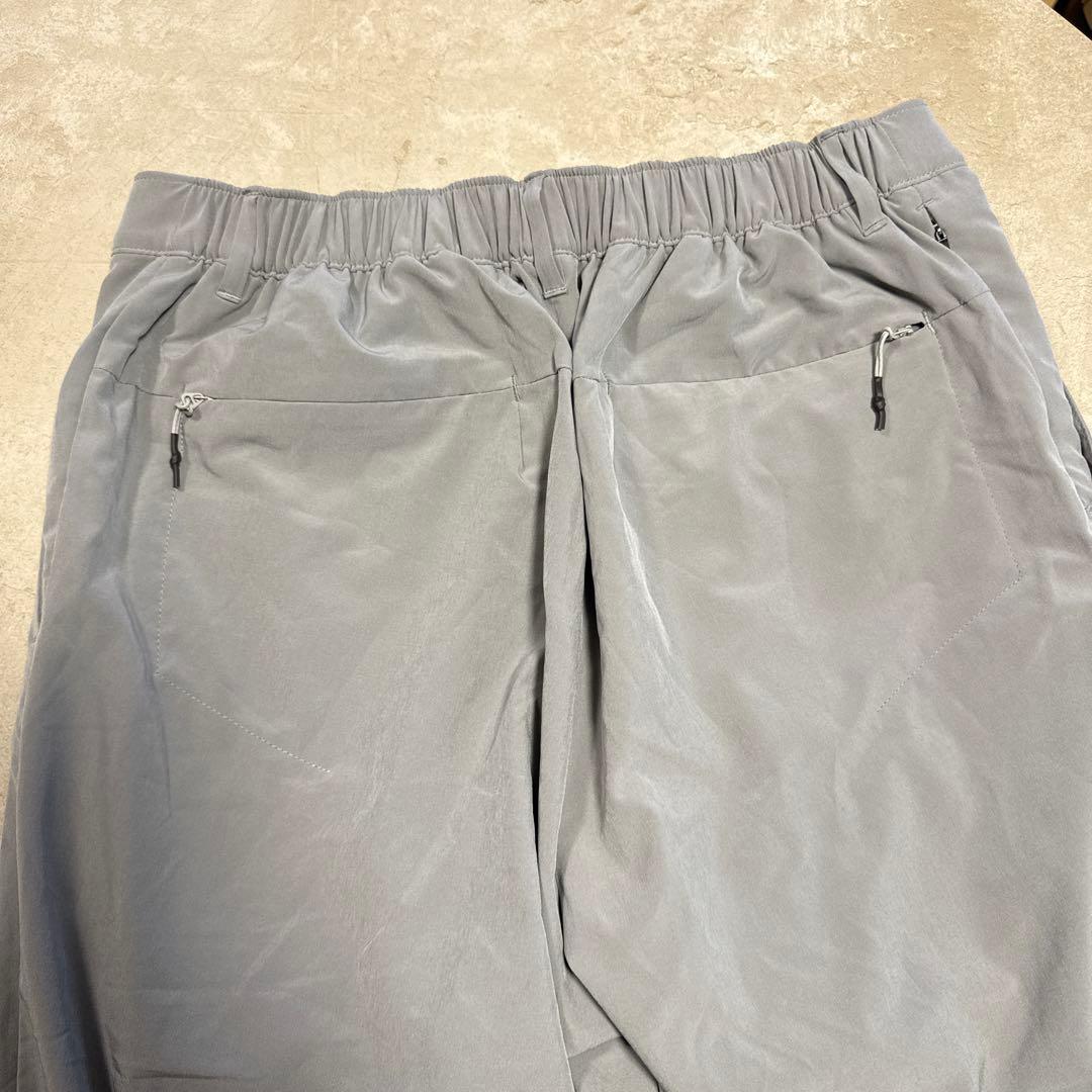 RLX グレー スリムフィット パンツ リブ付き