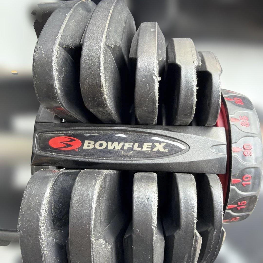 Bowflex 1090 可変式ダンベル 41kg×2台 台座付 引取限定