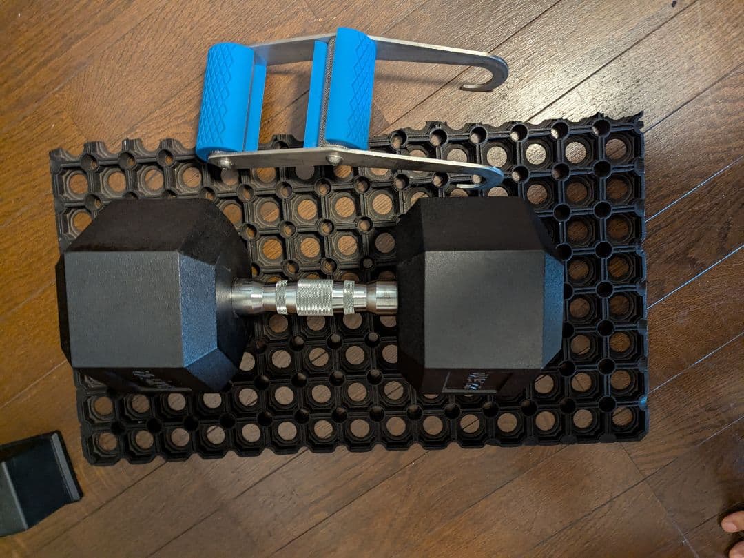 【セット購入必須②】22.5kg HEXダンベル＋DDハンドル＋人気グリップ付