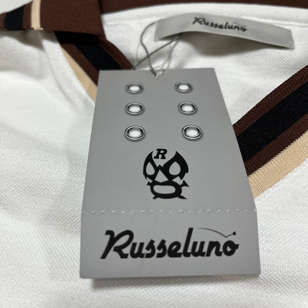 russeluno ラッセルノ 半袖シャツ 白 メンズ4 ポロシャツ