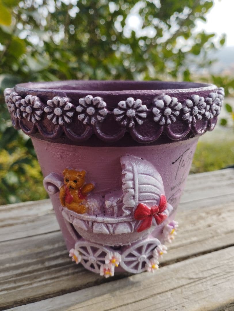 リメ鉢♡リメイク鉢♡リメ缶♡パウンド型リメ缶♡ハンドメイド