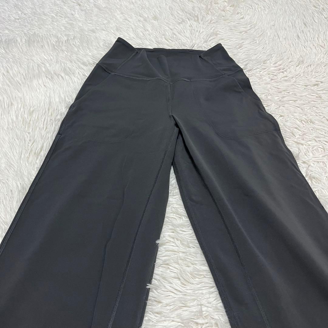激レア ルルレモン lululemon ワイドパンツ グレー ストレッチ ヨガ