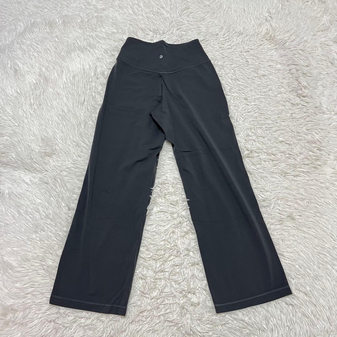 激レア ルルレモン lululemon ワイドパンツ グレー ストレッチ ヨガ