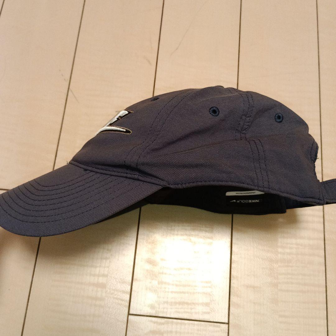 Nike GOLFキャップ グレー　ビッグロゴ　レア　ゴルフ
