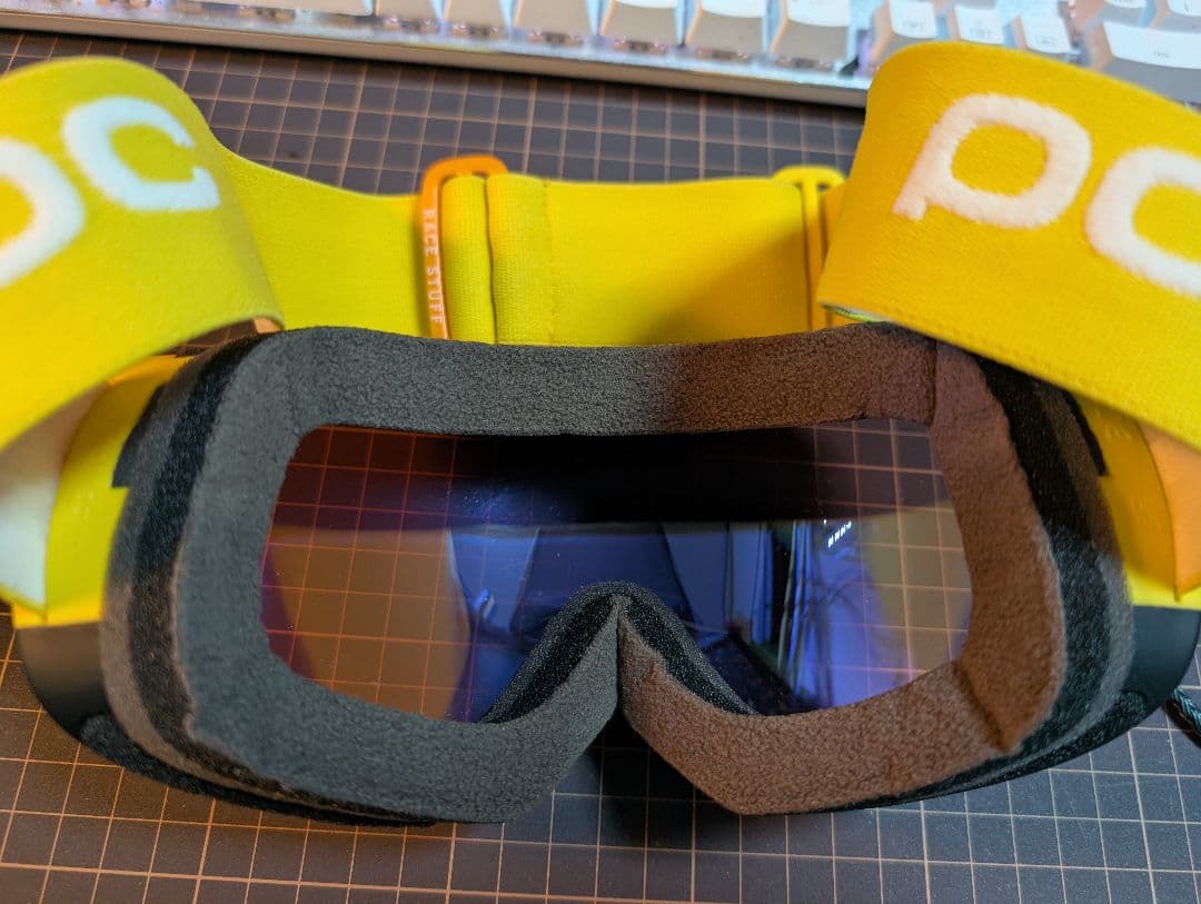 POC FOVEA CLARITY COMP イエロー スペアレンズ付き