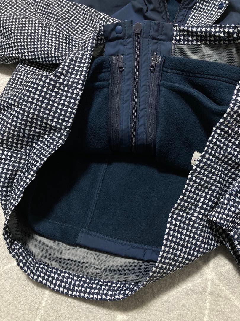 新品 ジャックバニー ラミネートタフタ+フリース 3WAYブルゾン(6)LL/紺