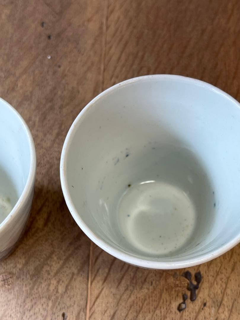 古い蕎麦猪口　そばちょこ　2個セット　湯呑み　古雑貨　アンティーク　昭和レトロ