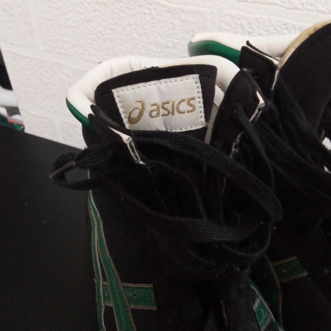 asics ボクシングシューズ ブラック/グリーン