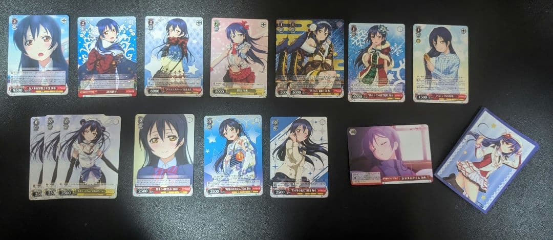 ヴァイスシュヴァルツ ラブライブ 園田海未単 赤黄色デッキ スリーブ替えパーツ付
