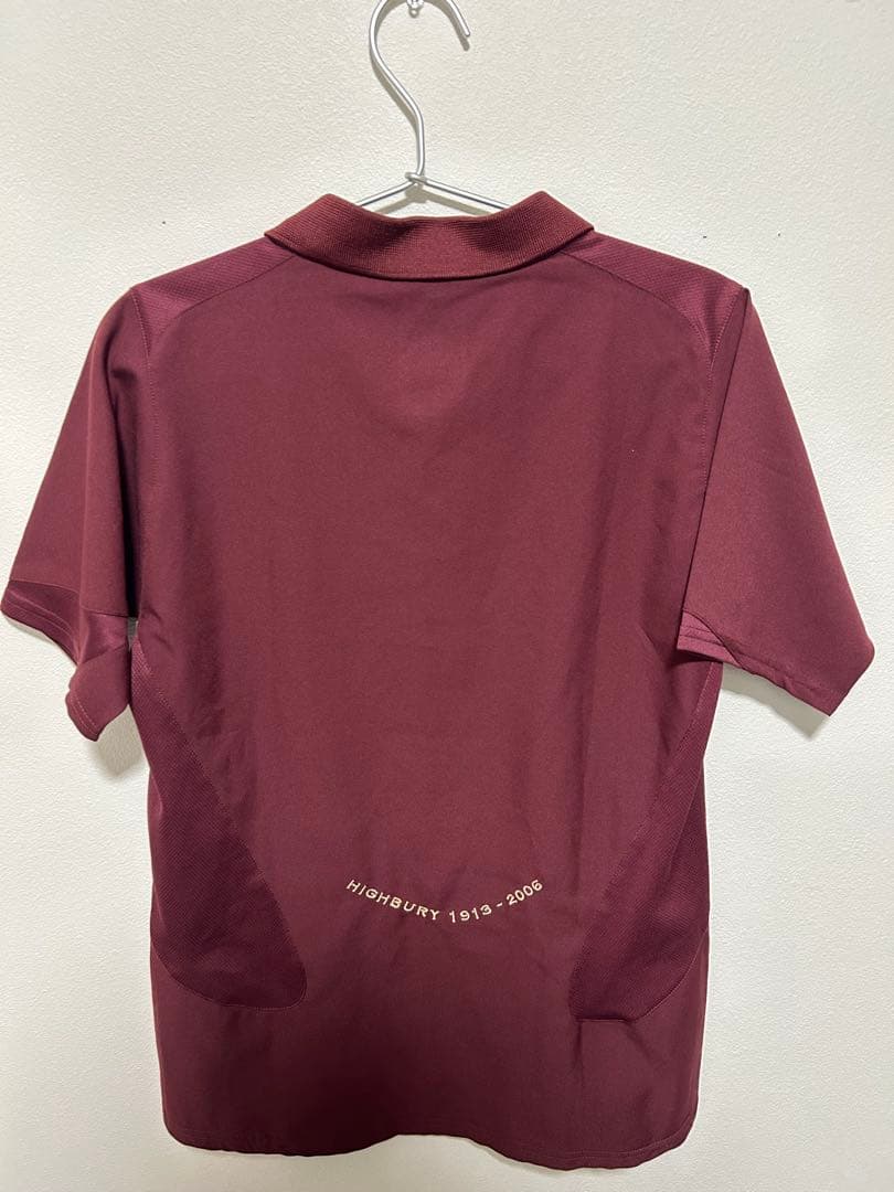 アーセナル Nike バーガンディ シャツ