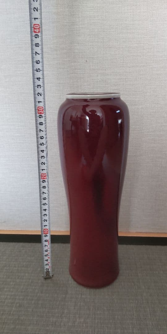 砥部焼 栖山窯 壺 H約32.0cm 花器 花挿し 花瓶
