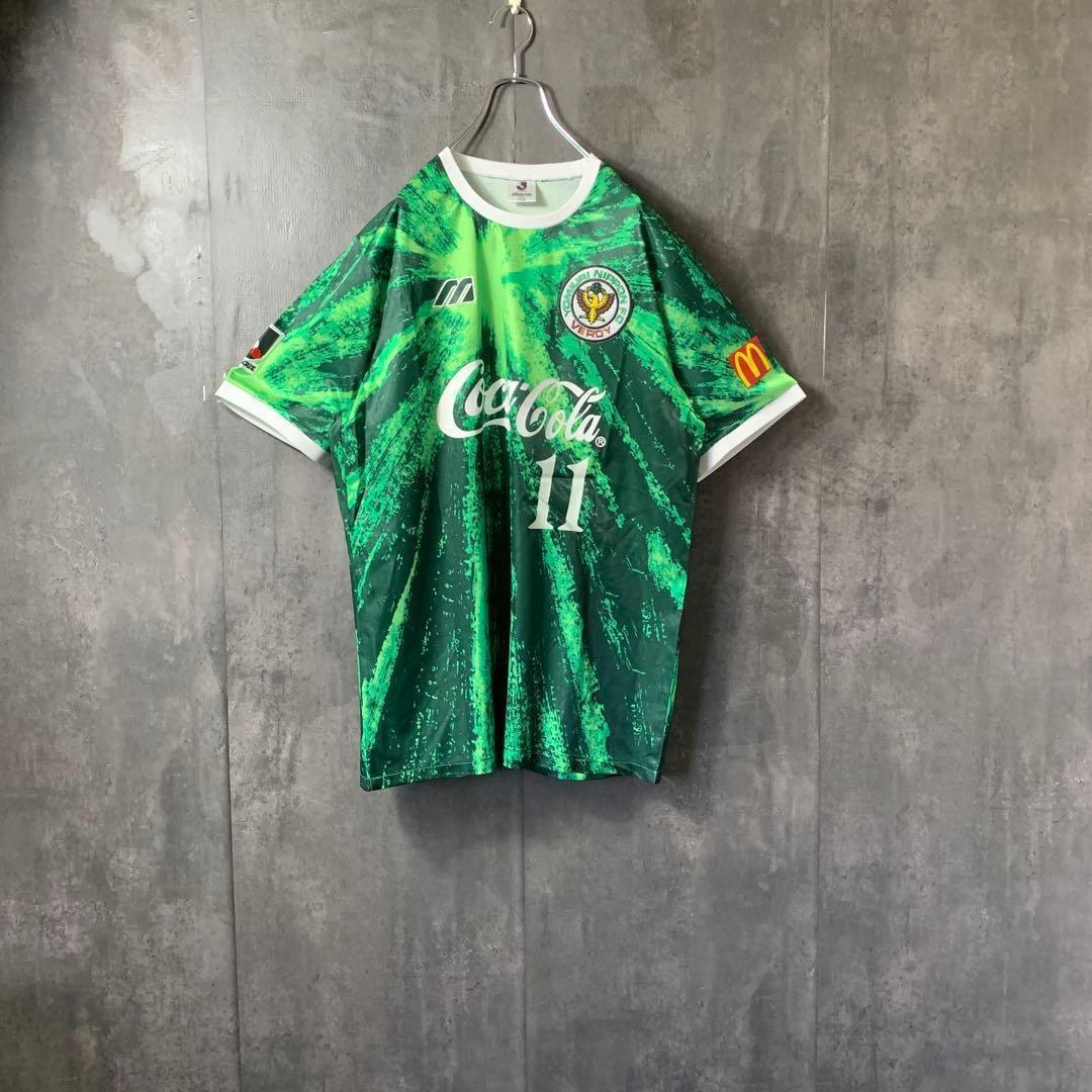 【★三浦カズ】 古着 サッカー 東京ヴェルディ 90s レトロ ユニフォーム L