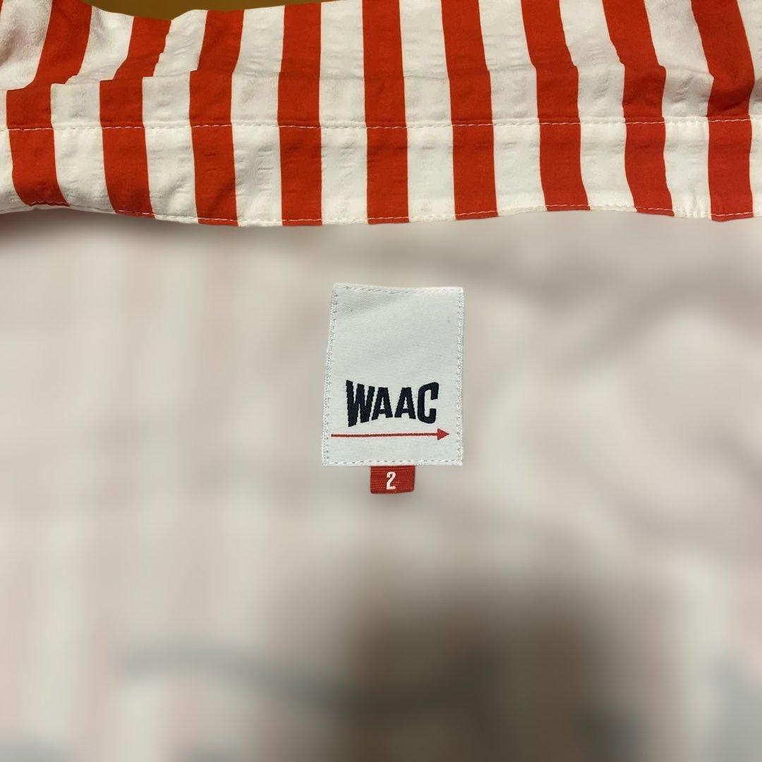 WAAC シアサッカー　ストライプ　半袖　セットアップ