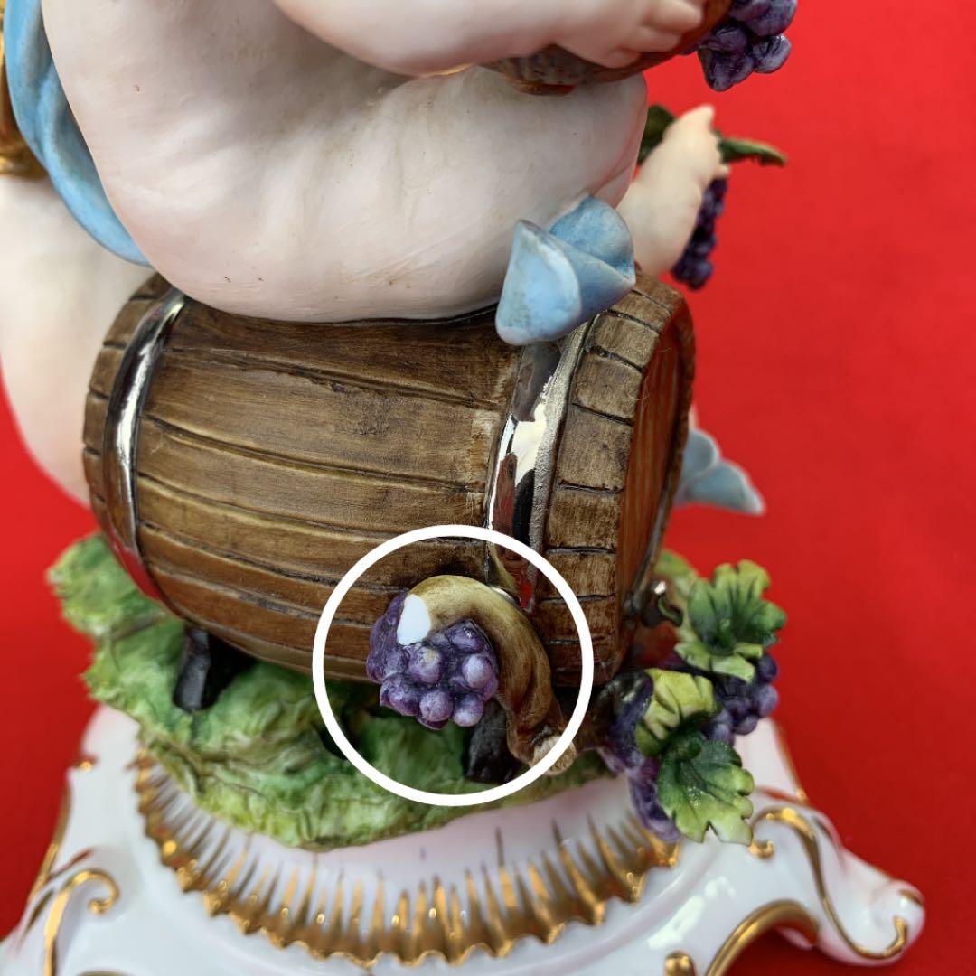 ♥️Tiche ティケ♥️ ロココ調 エンジェルワイン祭り 置物 イタリー製