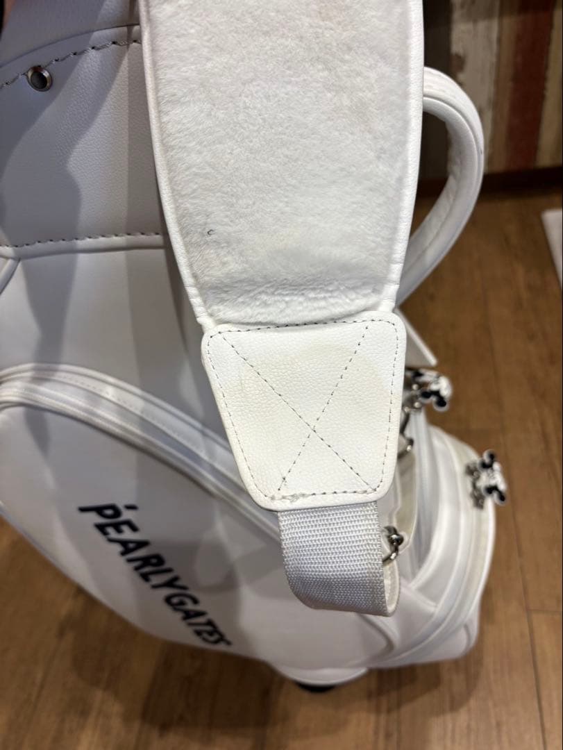 限定品　PEARLY GATES ゴルフキャディバッグ ホワイト