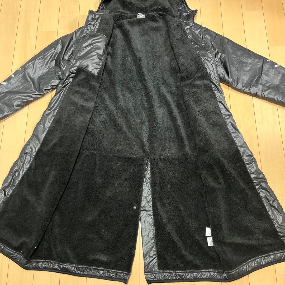 アリーナ arena フード付 ベンチコート L ボア 黒 水泳 競泳 防寒