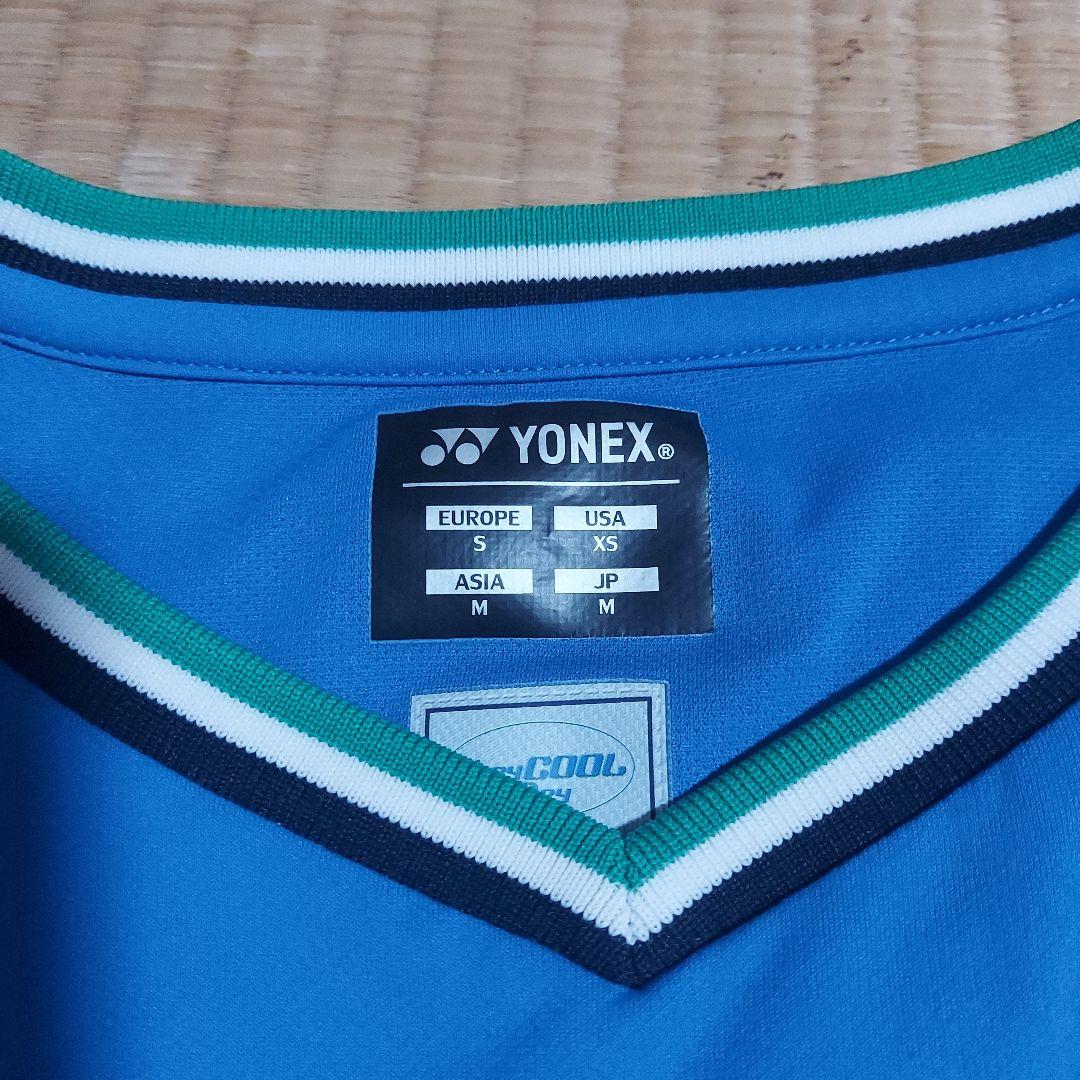 YONEX 75周年記念限定バドミントンシャツ 青 Mサイズ