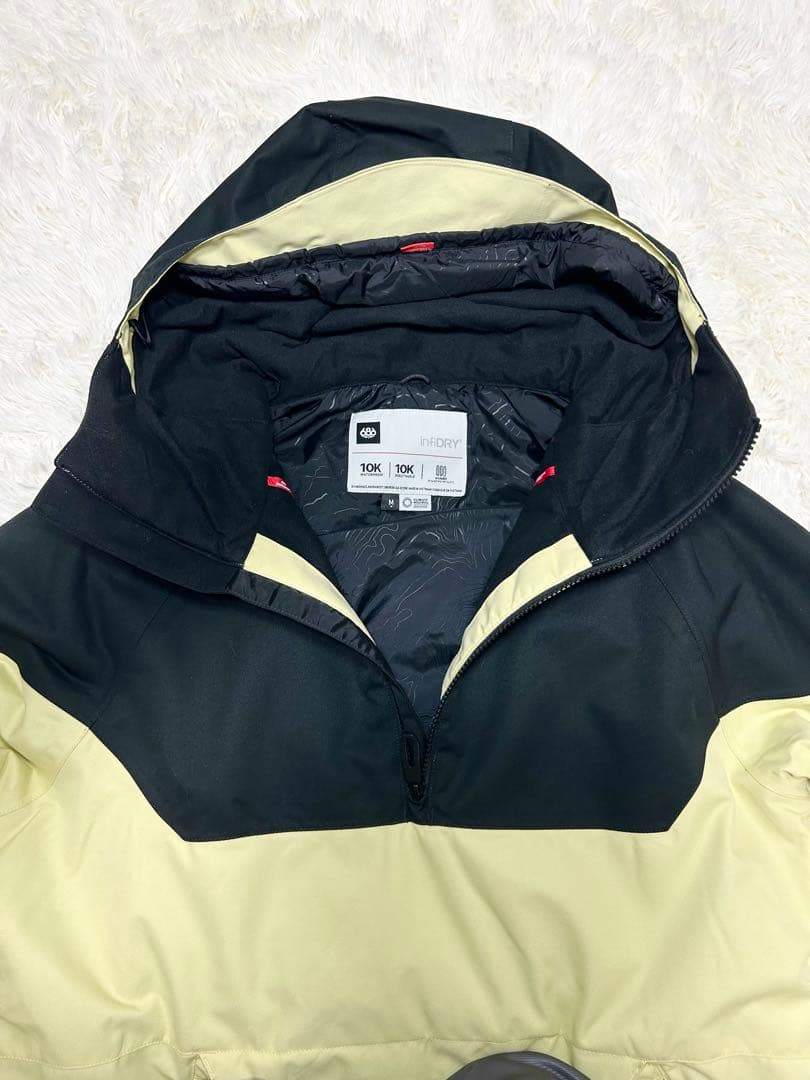 686 スノーボードウェア上下セット　ML GORE-TEX イエロー　ブラック