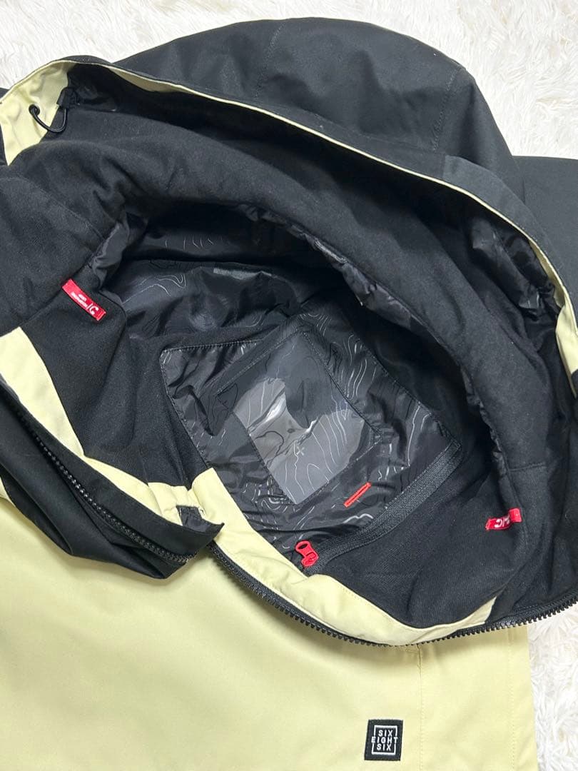 686 スノーボードウェア上下セット　ML GORE-TEX イエロー　ブラック