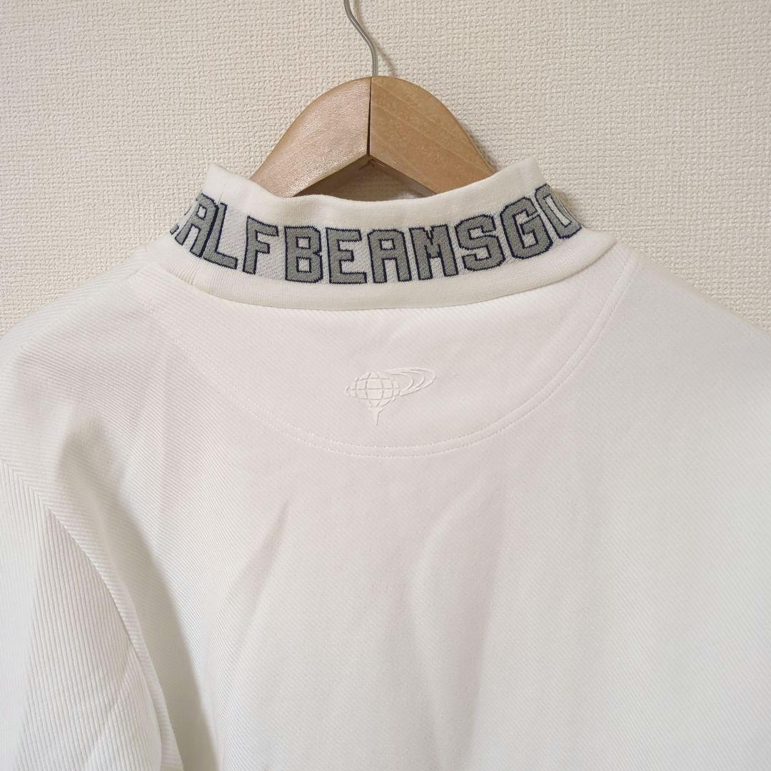 ★美品★BEAMS　GOLF　ツイルジャージ ロゴ モックネックシャツ　XL