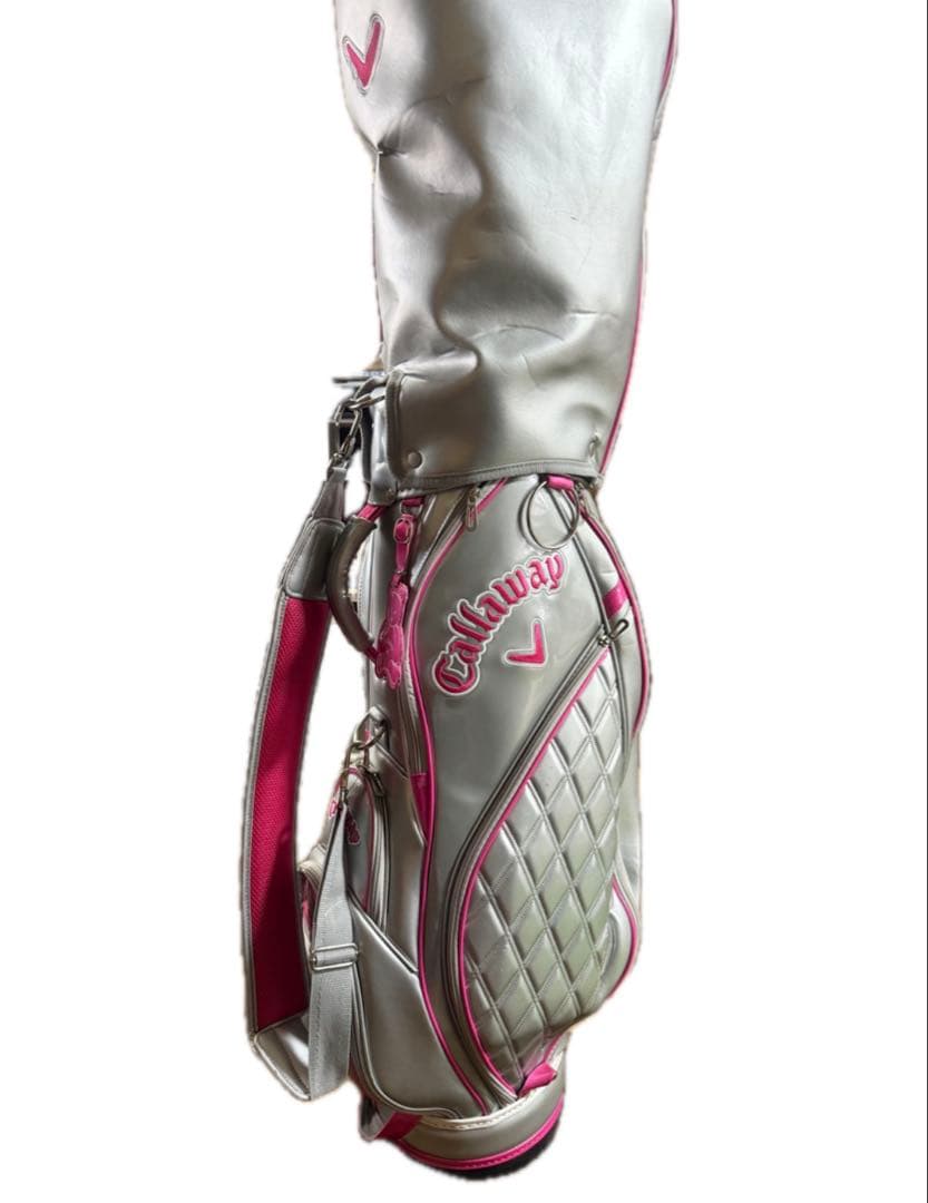 Callaway キャロウェイ キャディバッグ ゴルフバッグ ピンク シルバー