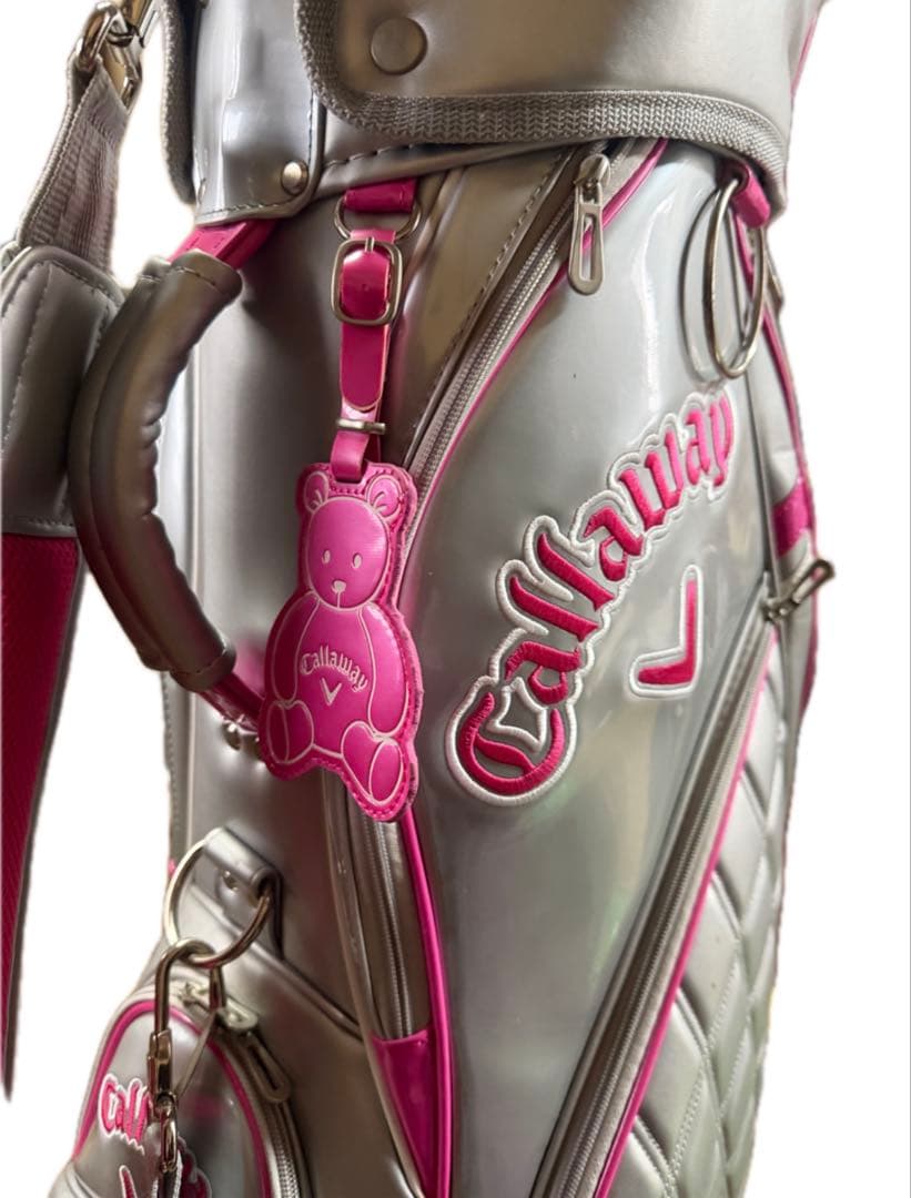 Callaway キャロウェイ キャディバッグ ゴルフバッグ ピンク シルバー