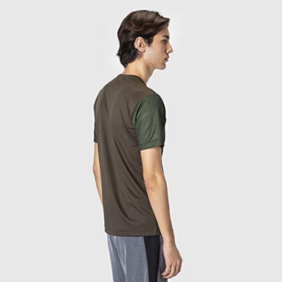 ルコックスポルティフ テニスウェア 半袖ＴシャツQTMSJA10緑 メンズL新品
