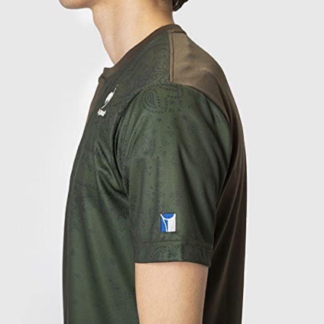ルコックスポルティフ テニスウェア 半袖ＴシャツQTMSJA10緑 メンズL新品