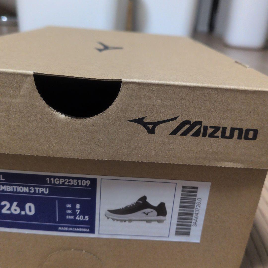 【新品未使用】US MIUNO野球ポイントスパイク ドミナント 26.0cm