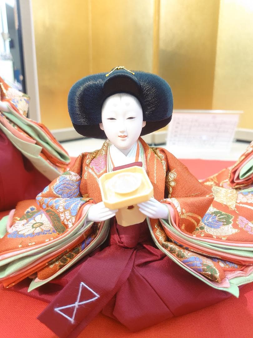 ●金襴衣装三人官女　●おひなさま　●お雛様