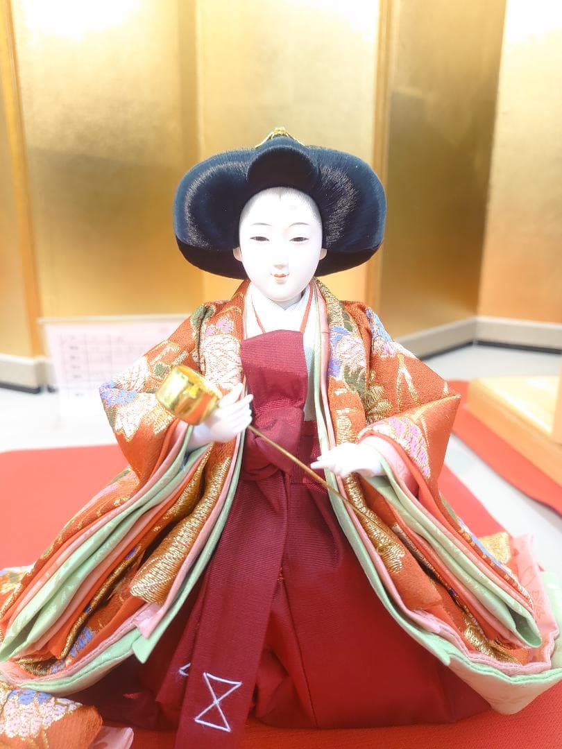 ●金襴衣装三人官女　●おひなさま　●お雛様