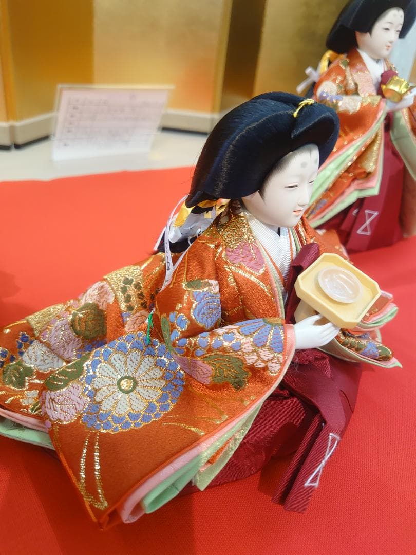 ●金襴衣装三人官女　●おひなさま　●お雛様
