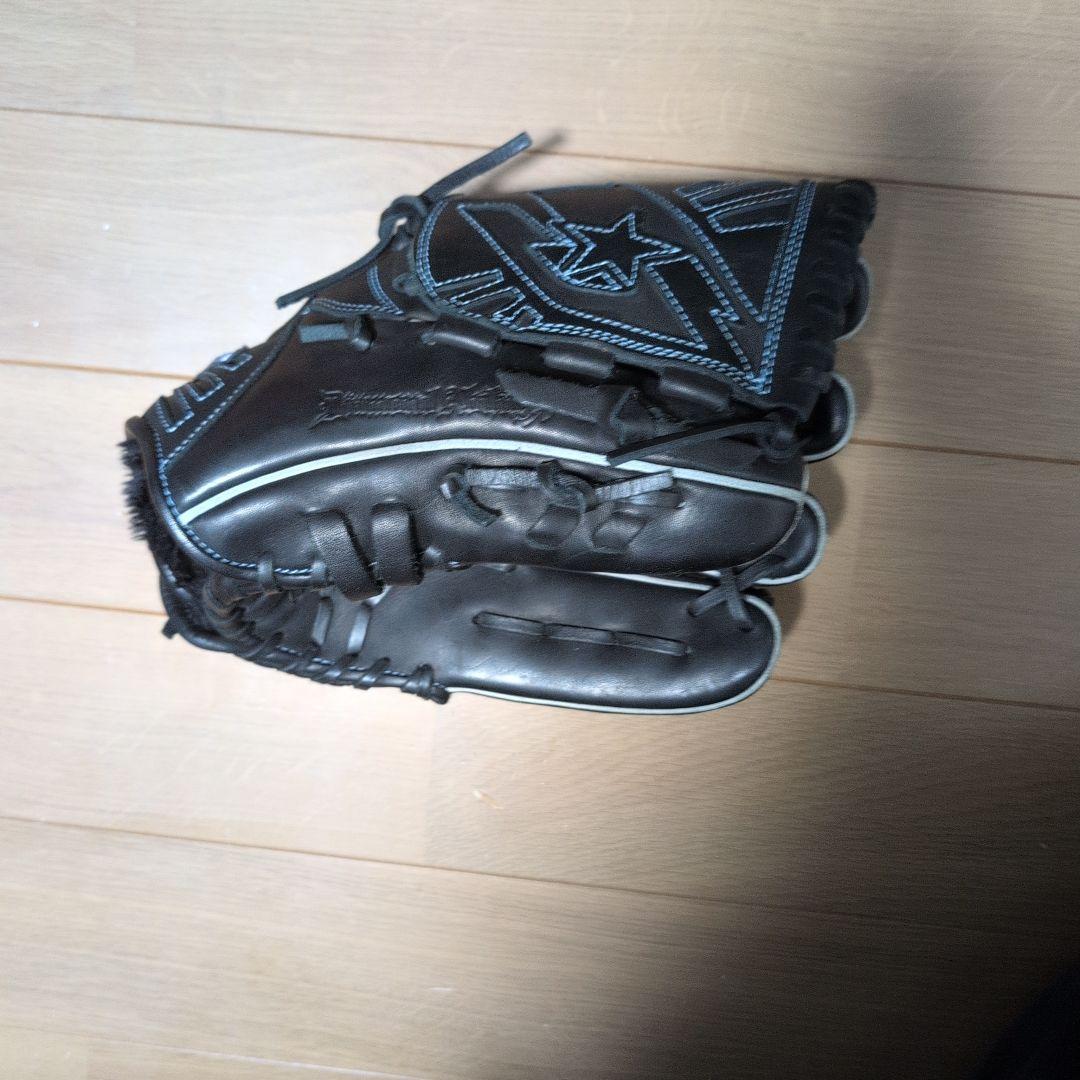 Mizuno 軟式グローブ ブラック/ブルー　菅野モデル 右投げ
