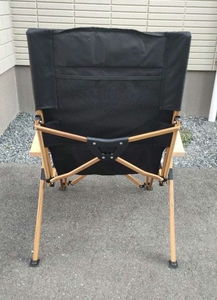 S'more スモア ハイバックリクライニングチェア ブラック アウトドア