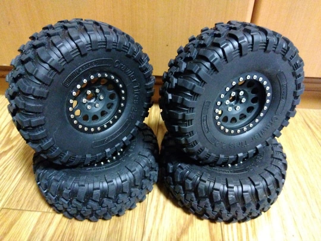 〜週末限定価格〜RCクローラーホイール＆タイヤ／２.２㌅（4本セット）