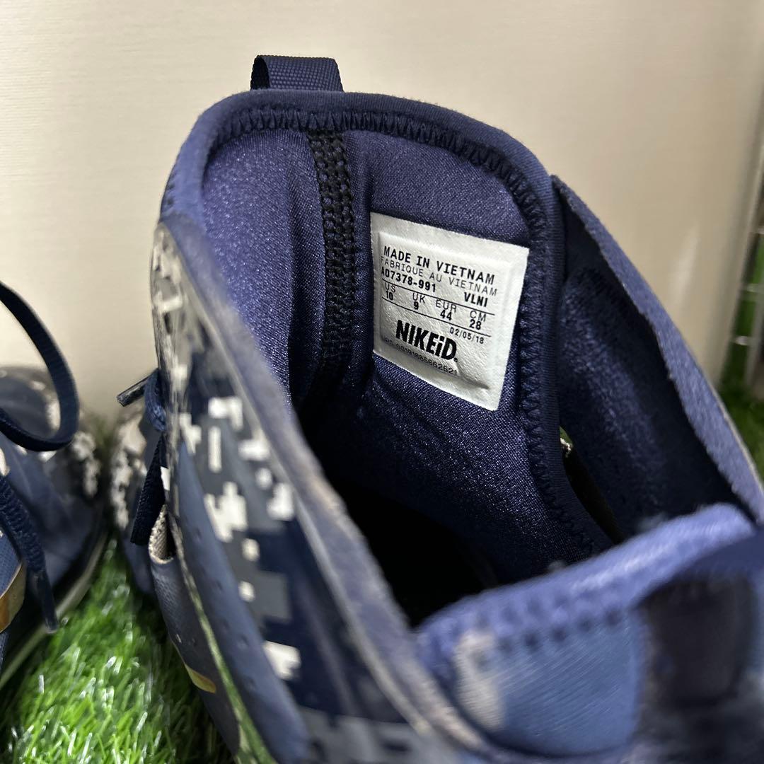値下げしました。ナイキID 野球スパイク　ハラチ